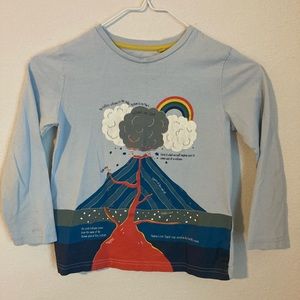 Mini Boden volcano long sleeve shirt